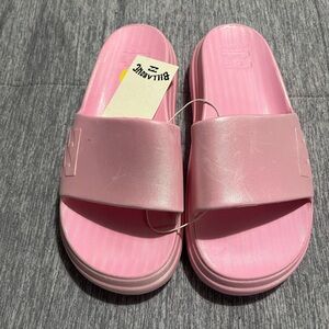 Billabong Light Pink Slide Platform Sandals